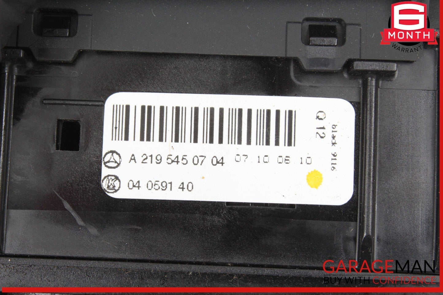 06-11 Mercedes W219 CLS550 Headlight Control Switch Black 2195450704 OEM