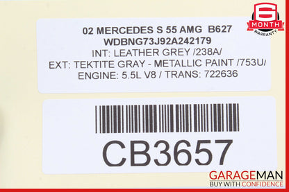 00-06 Mercedes W220 S55 CL55 AMG Park Assist Parktronic Control Module Unit OEM