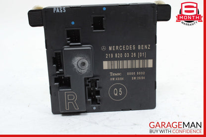 06-11 Mercedes W219 CLS550 CLS55 Rear Right Door Control Module 2198200326 OEM
