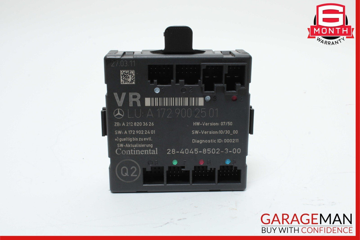 2012 Mercedes R172 SLK250 SLK350 Front Right Passenger Side Door Control Module