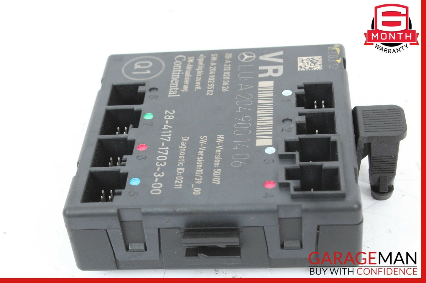 12-15 Mercedes W204 C250 C350 Coupe Front Right Side Door Control Module Unit