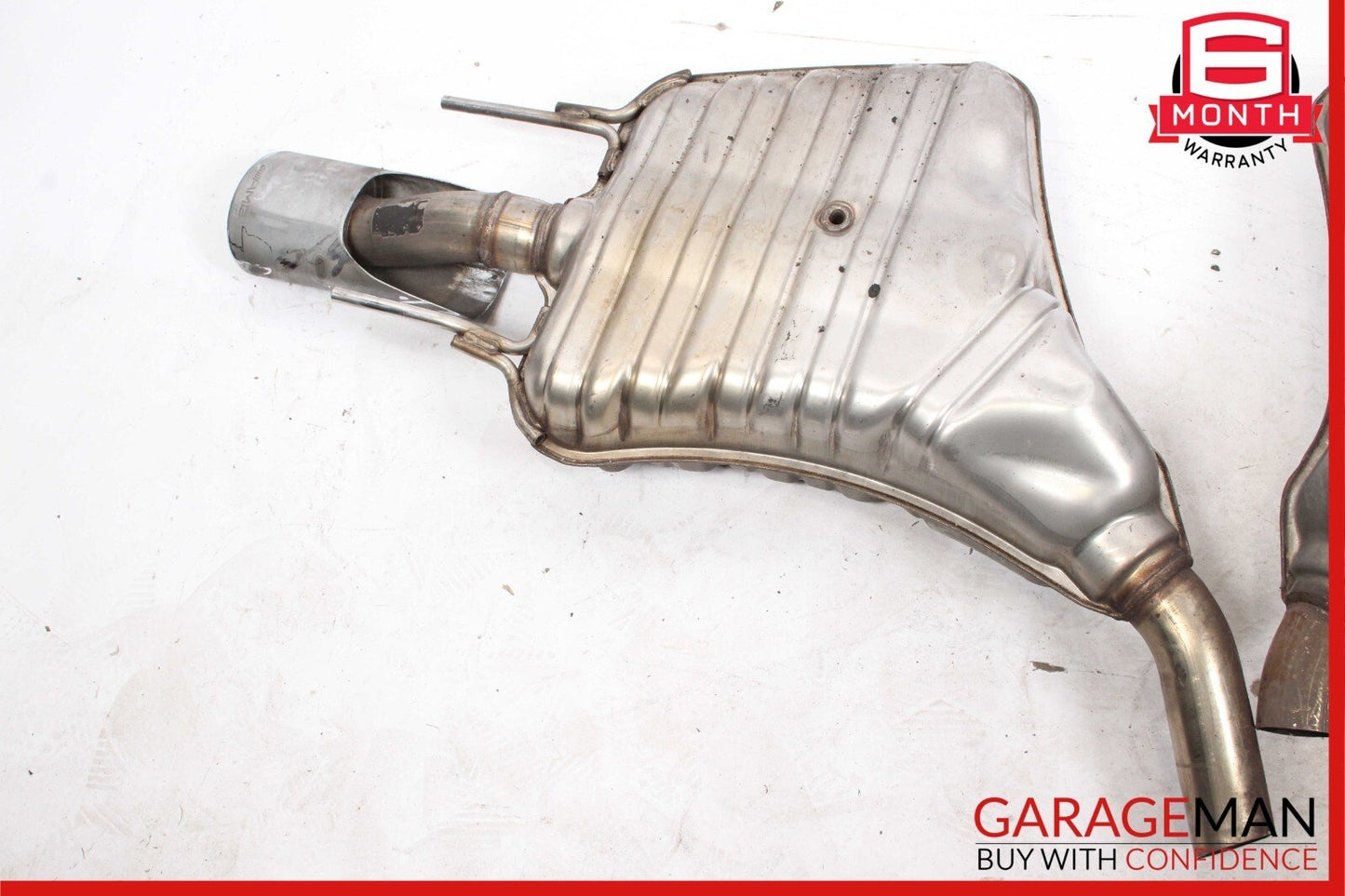 07-09 Mercedes W221 S550 S450 AMG Sport Rear Exhaust Muffler Tips Set of 2 OEM