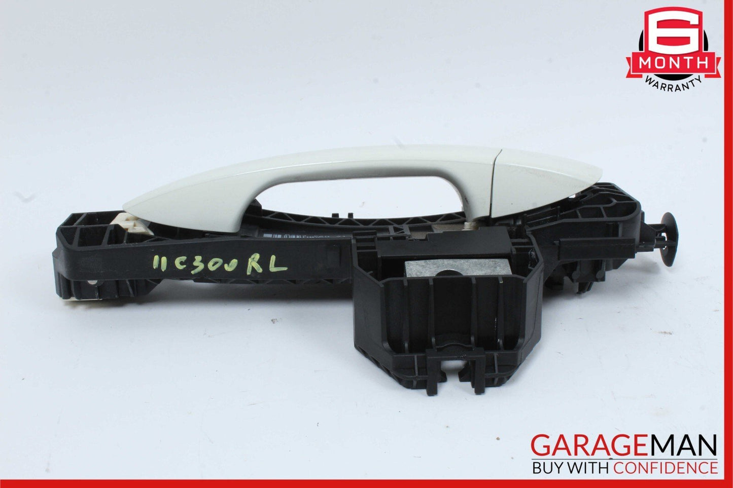 12-14 Mercedes W204 C300 Rear Driver Side Left Exterior Door Handle White OEM