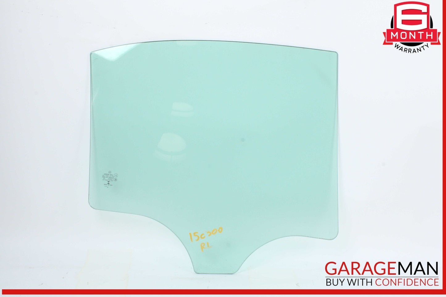 15-21 Mercedes W205 C300 C400 Rear Left Driver Side Door Window Glass OEM