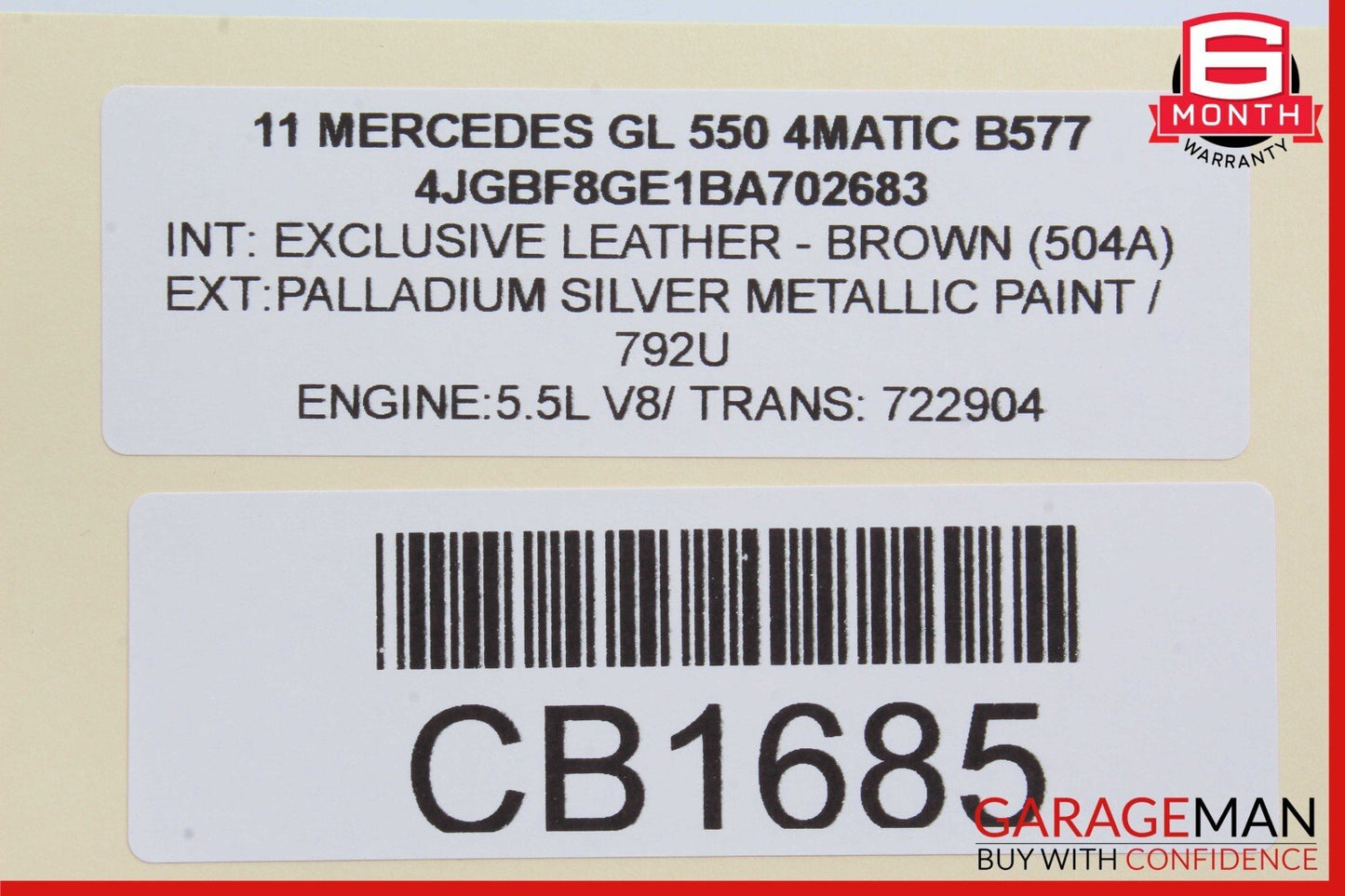 10-12 Mercedes X164 GL550 ML350 ML550 Parktronic Park Assist Control Module Unit