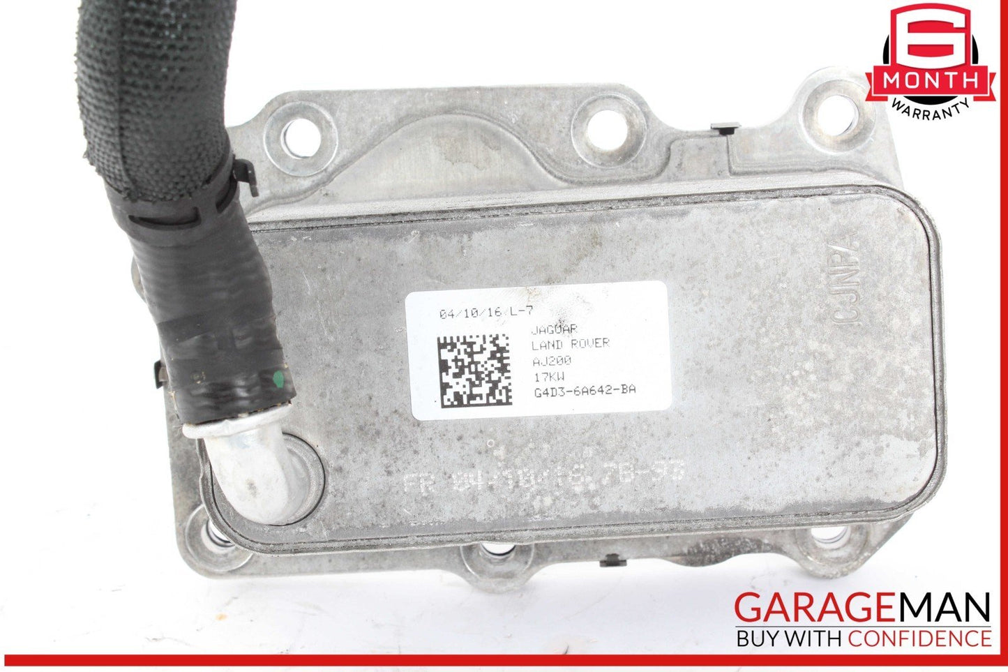 17-19 Jaguar XE AWD Diesel Engine Motor Oil Cooler G4D36A642BA OEM