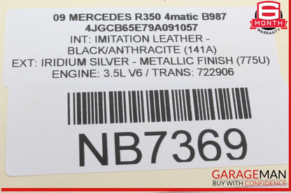 06-12 Mercedes W251 R350 4MATIC Rear Windshield Glass Wiper Motor OEM