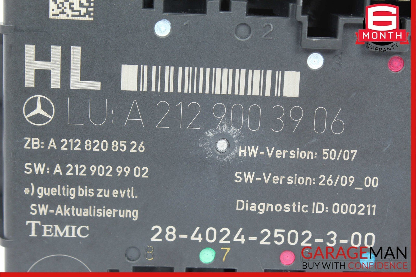 08-18 Mercedes C250 E350 C300 CLS400 Rear Left Side Door Control Module Unit