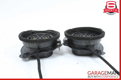 96-03 Mercedes W210 E320 Rear Right & Left Side Door Sound Speakers Set OEM