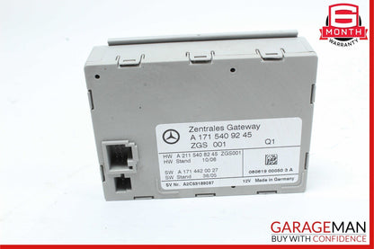 05-11 Mercedes R171 SLK350 SLK300 Central Gateway Control Module 1715409245 OEM