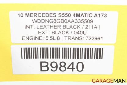 10-13 Mercedes W221 S550 S63 AMG Front Right Occupant Seat Module Sensor OEM