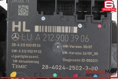 08-18 Mercedes W204 C250 Rear Left Side Door Control Module 2129003906 OEM