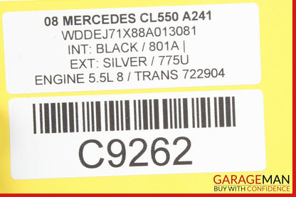 07-13 MERCEDES W216 CL550 FRONT RIGHT UNDER SEAT CONTROL MODULE Q1 OEM