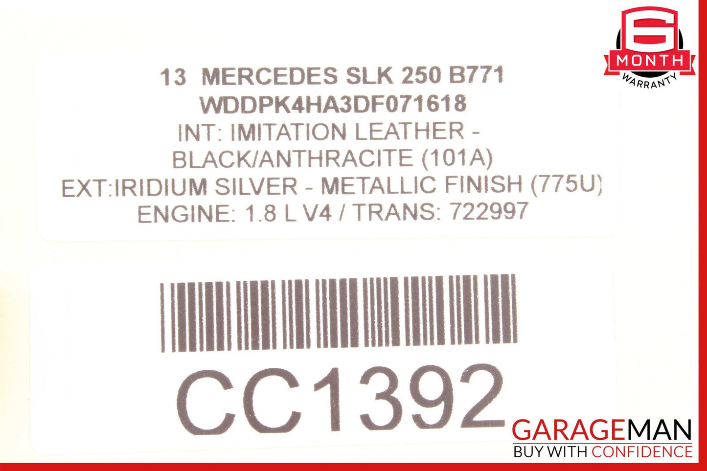 08-18 Mercedes SLK250 C250 CLS550 E350 Front Left Side Door Control Module Unit