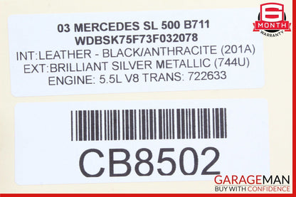 03-06 Mercedes R230 SL500 SL55 AMG Under Seat Control Module Right Side OEM