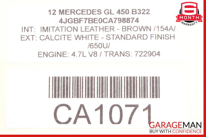 03-13 Mercedes X164 GL450 Front Left Side Seat Control Module Unit OEM