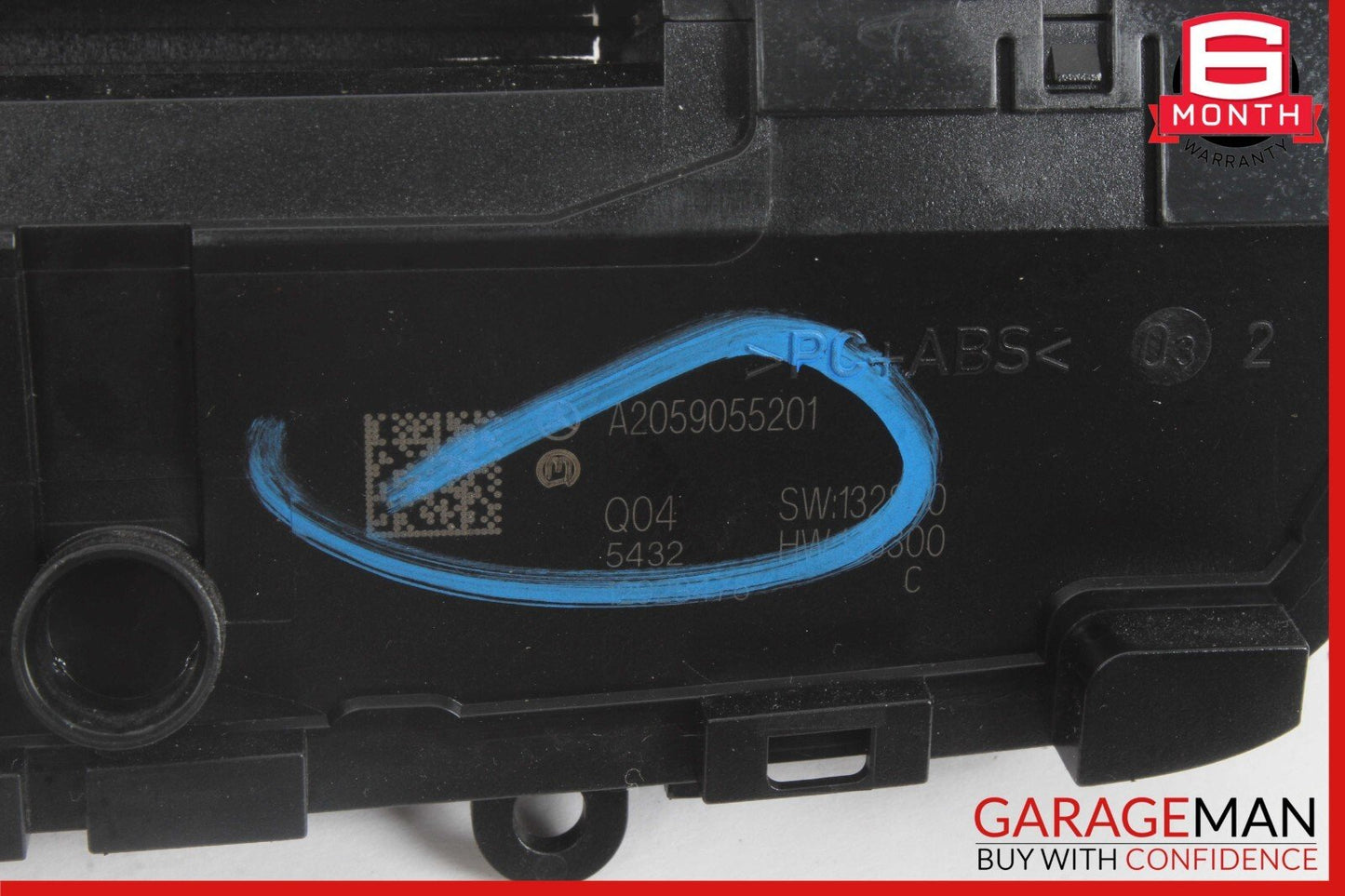 15-19 Mercedes W205 C300 C400 Media Center Dashboard Hazard Control Switch OEM