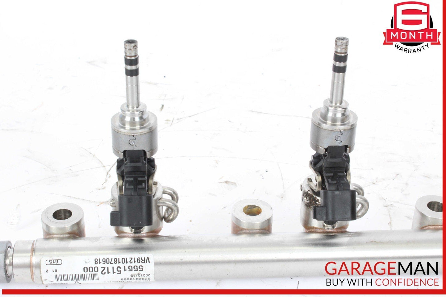 17-23 Cadillac XT5 Fuel Injection Rail w/ Injectors 55515112 OEM