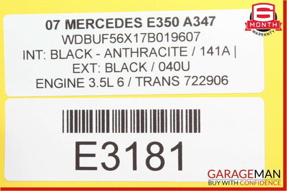 03-09 Mercedes W211 E63 AMG E350 Front Right Passenger Side Door Control Module