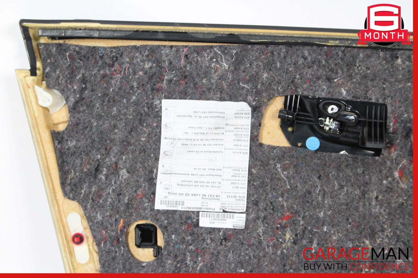 07-09 Mercedes W221 S550 Front Right Side Interior Door Trim Panel Anthracite