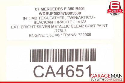 03-09 Mercedes W211 E63 AMG E350 E550 Rear Left Side Door Control Module Unit