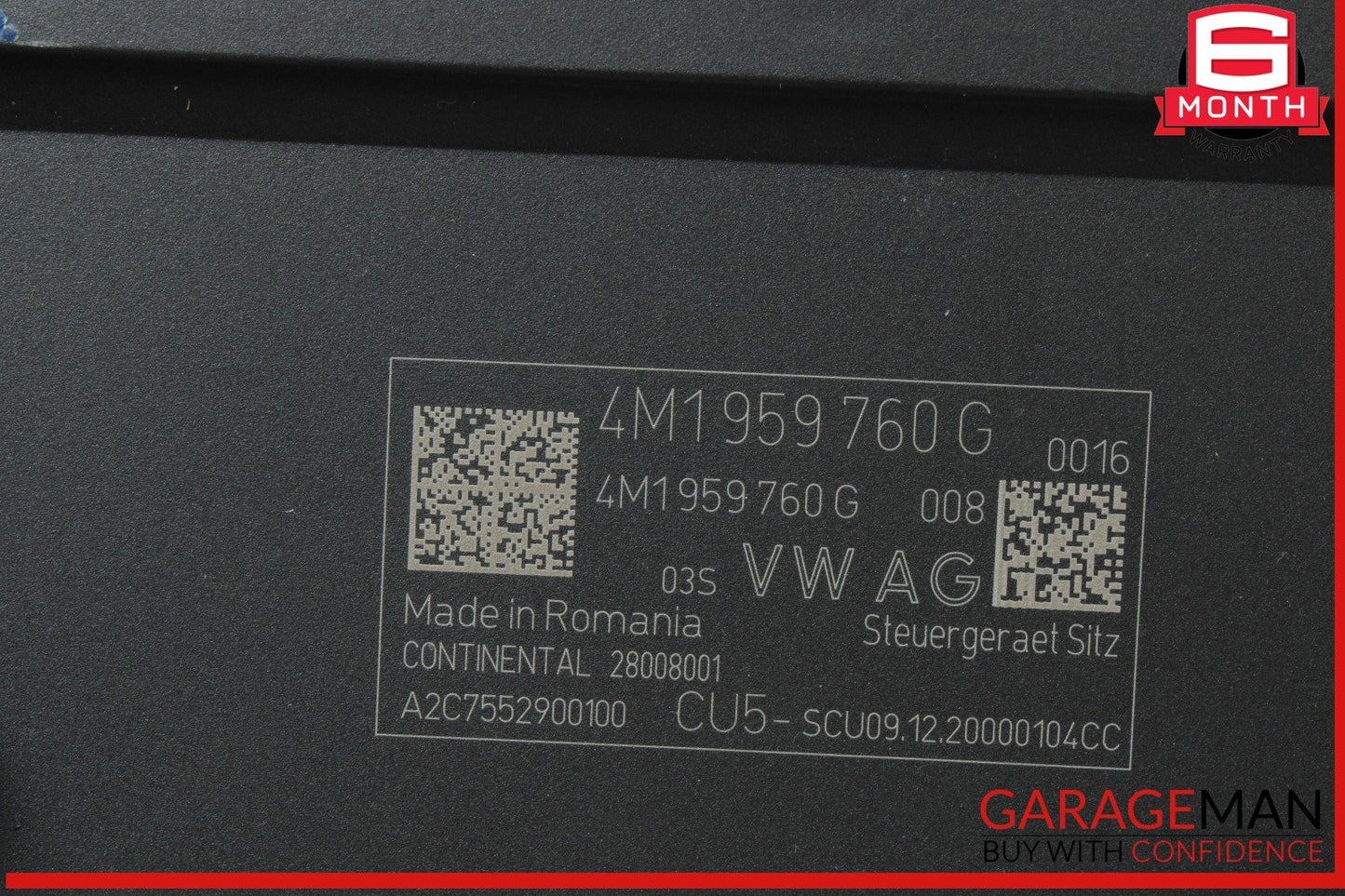 19-24 Audi Q7 Rear 3rd Third Row Seat Memory Control Module Unit 4M1959760G OEM