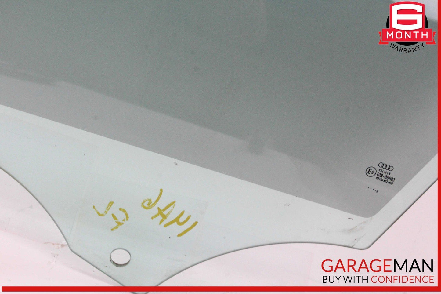 12-18 Audi A6 S6 Front Left Driver Side Door Window Glass OEM