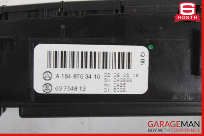 06-12 Mercedes W164 ML350 GL450 Center Console Hazard Control Switch Panel