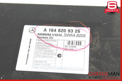 06-12 Mercedes X164 GL450 ML450 Keyless Go Entry Control Module 1648209326 OEM