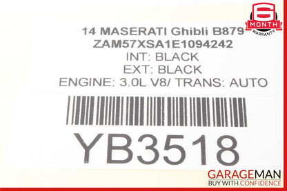 14-17 Maserati Ghibli Dash Headlight Lamp Control w/ Dimmer Switch 670019822