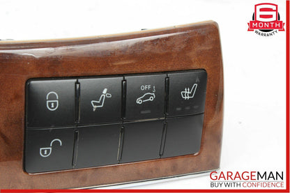 05-09 Mercedes W209 CLK500 Dash Heated Seat ESP Hazard Light Control Switch Wood