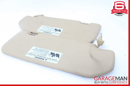 06-08 Mercedes W251 R350 Front Left & Right Sun Visor Sunvisor Shade Set Brown