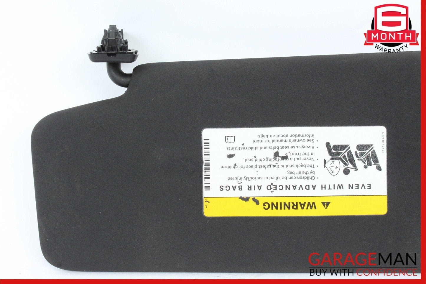 08-14 Mercedes W204 C300 C250 Sedan Front Right Sunvisor Sun Visor Shade Cover