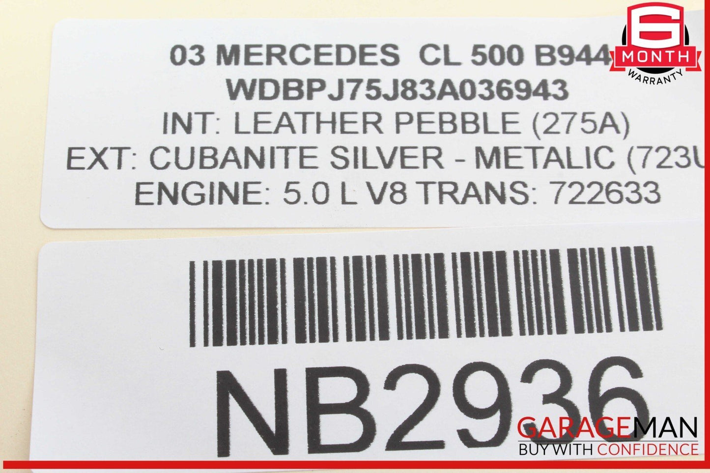 00-03 Mercedes W215 CL500 CL55 Keyless Go Entry Control Module 2305451032 OEM