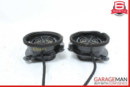 96-03 Mercedes W210 E320 Rear Right & Left Side Door Sound Speakers Set OEM
