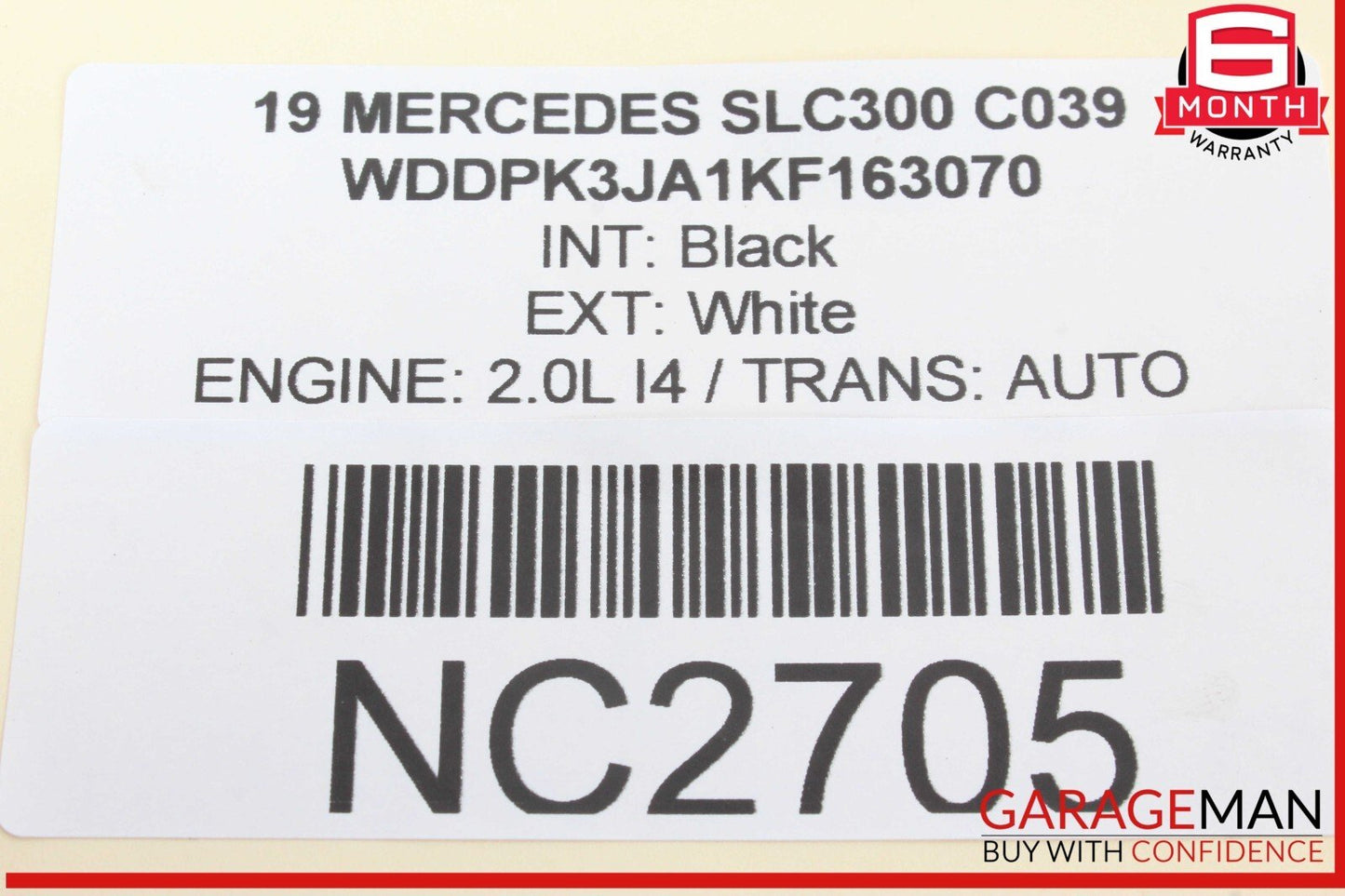 12-20 Mercedes R172 SLC300 Rear Left / Right Suspension Upper Control Arm