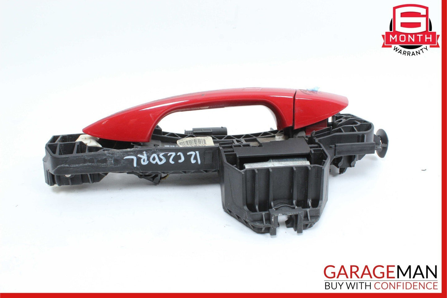 12-14 Mercedes W204 C250 C300 Rear Left Side Exterior Door Handle Red OEM