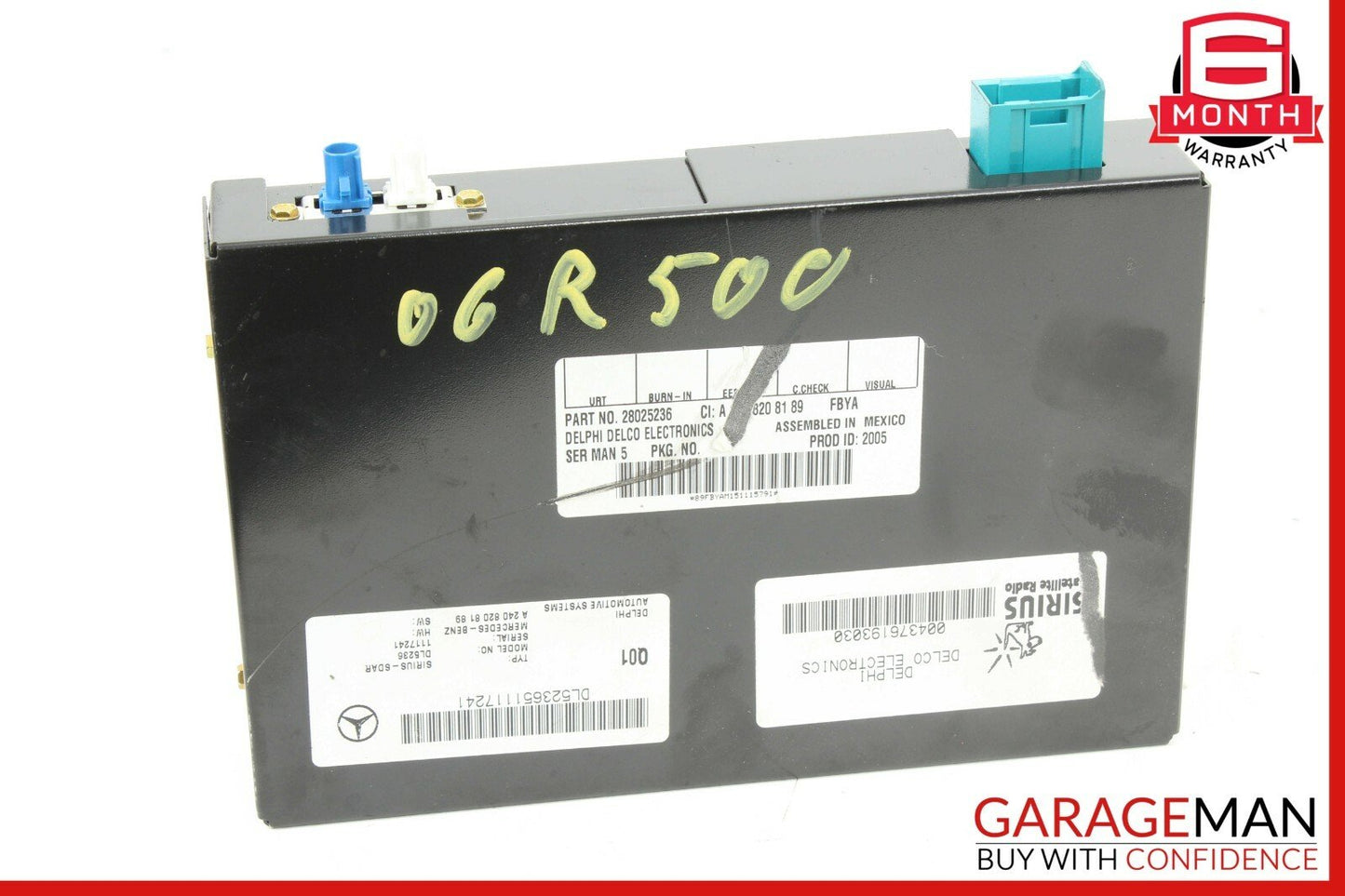 06-11 Mercedes W251 R500 ML350 GL450 Sirius Satellite Radio Receiver 2408208189