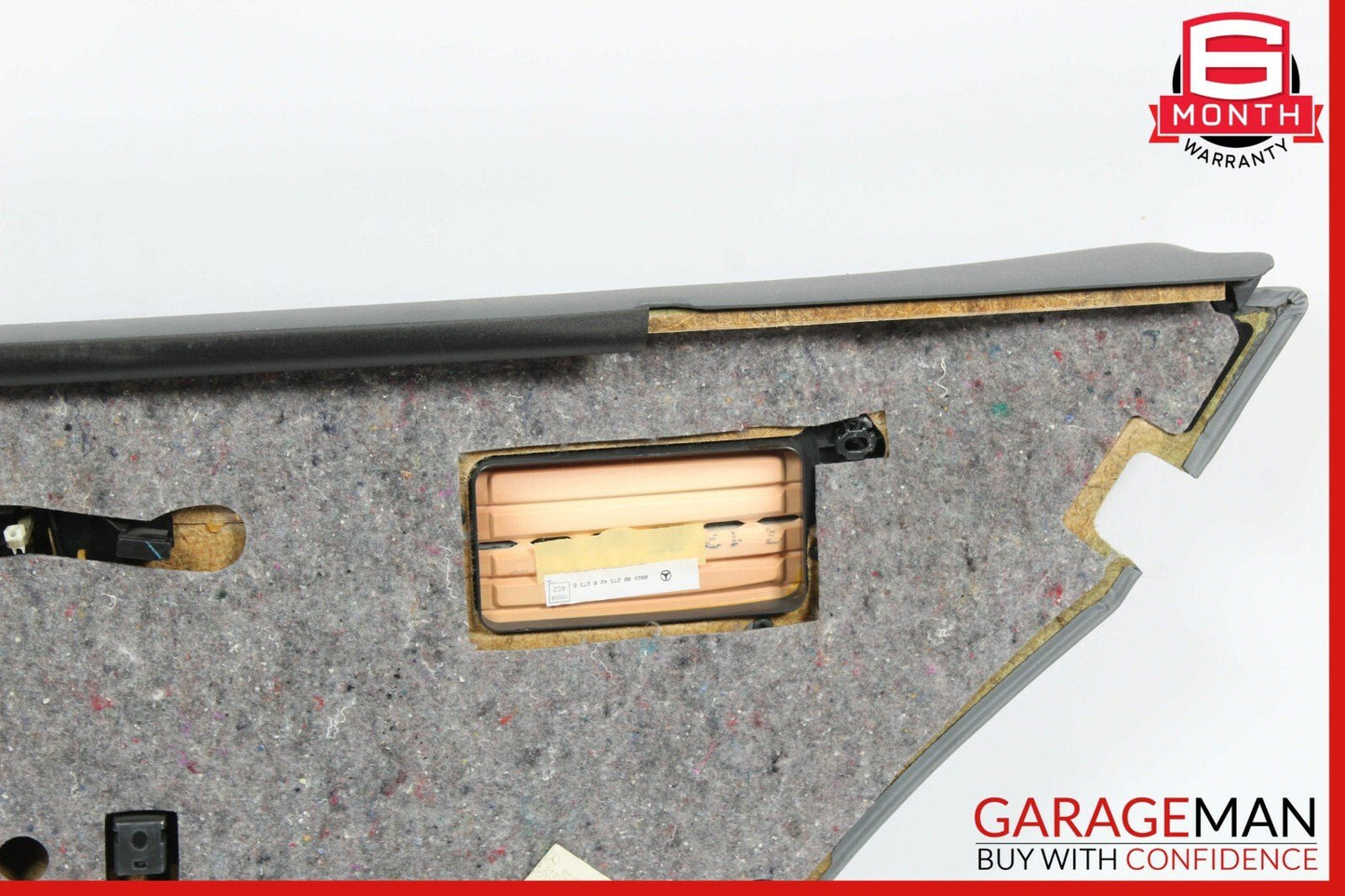 96-03 Mercedes W210 E320 Rear Left Driver Side Interior Door Panel Grey OEM