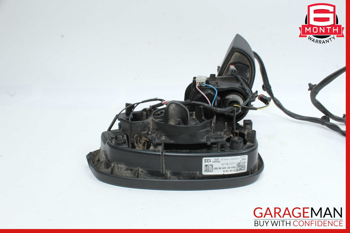12-18 Audi A7 Front Left Side Mirror Door Rear View w/o Glass OEM