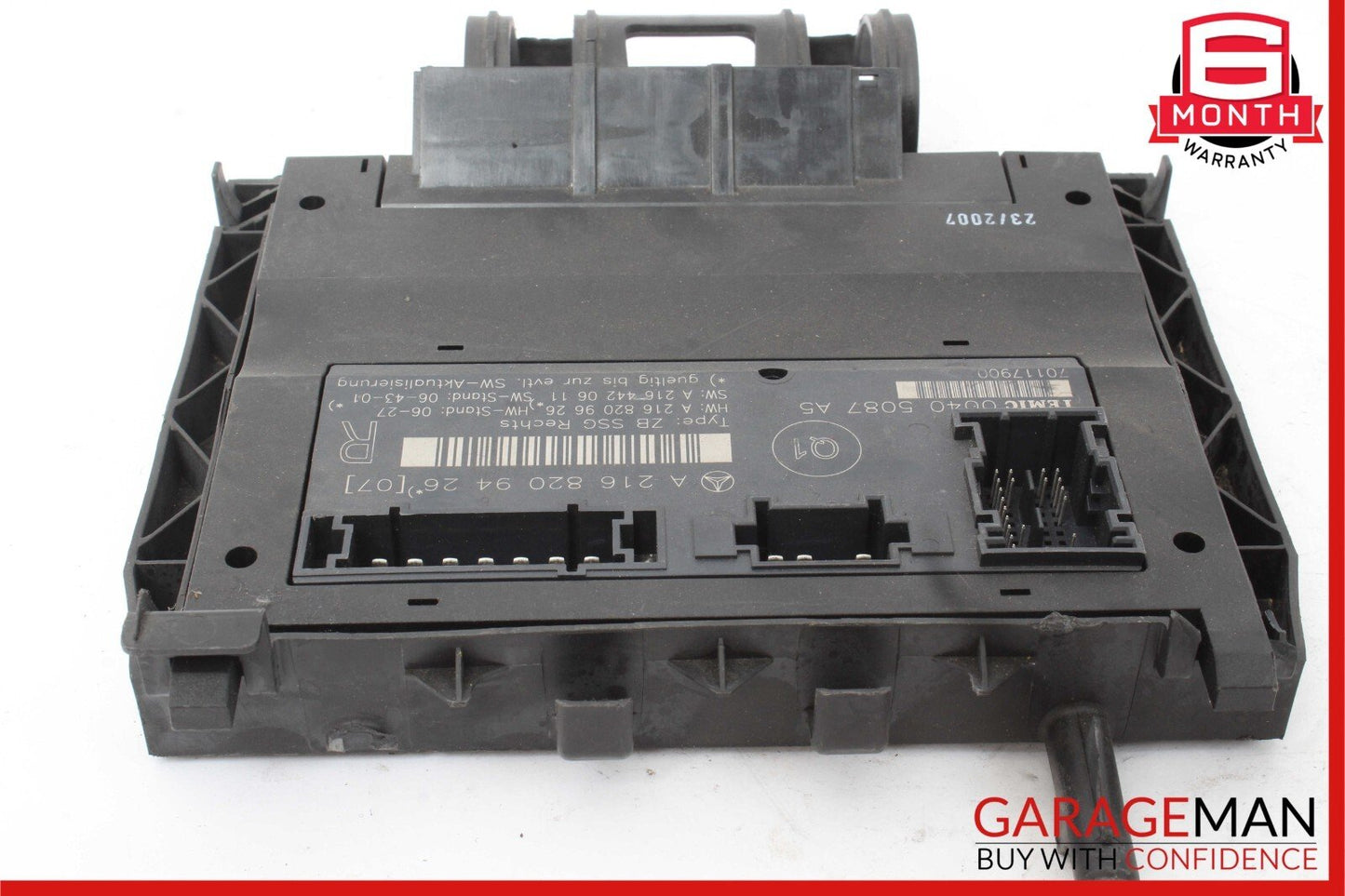 07-14 Mercedes W216 CL550 CL63 AMG Front Right Side Seat Control Module Unit