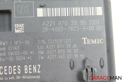 07-13 Mercedes W221 S550 CL550 Trunk Release Remote Open Close Module Unit OEM