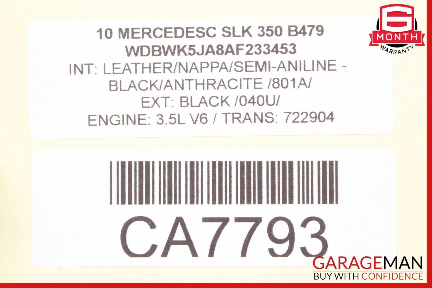 03-12 Mercedes SLK350 SL500 Anti Theft Alarm Signal Computer Control Module Unit