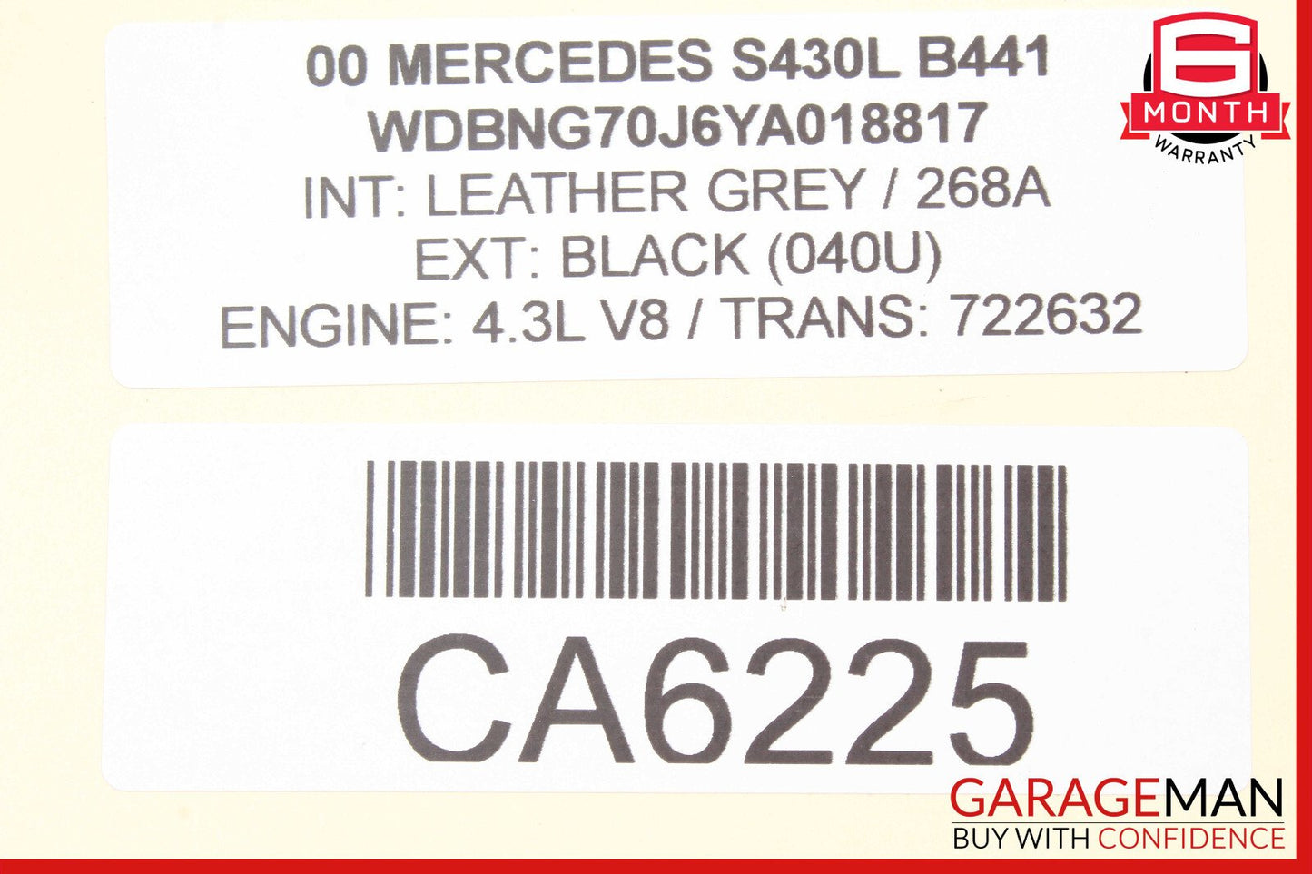 00-06 Mercedes W220 S430 CL500 PML BAS ABS ESP Control Module 0245450732 OEM