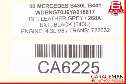 00-06 Mercedes W220 S430 CL500 PML BAS ABS ESP Control Module 0245450732 OEM