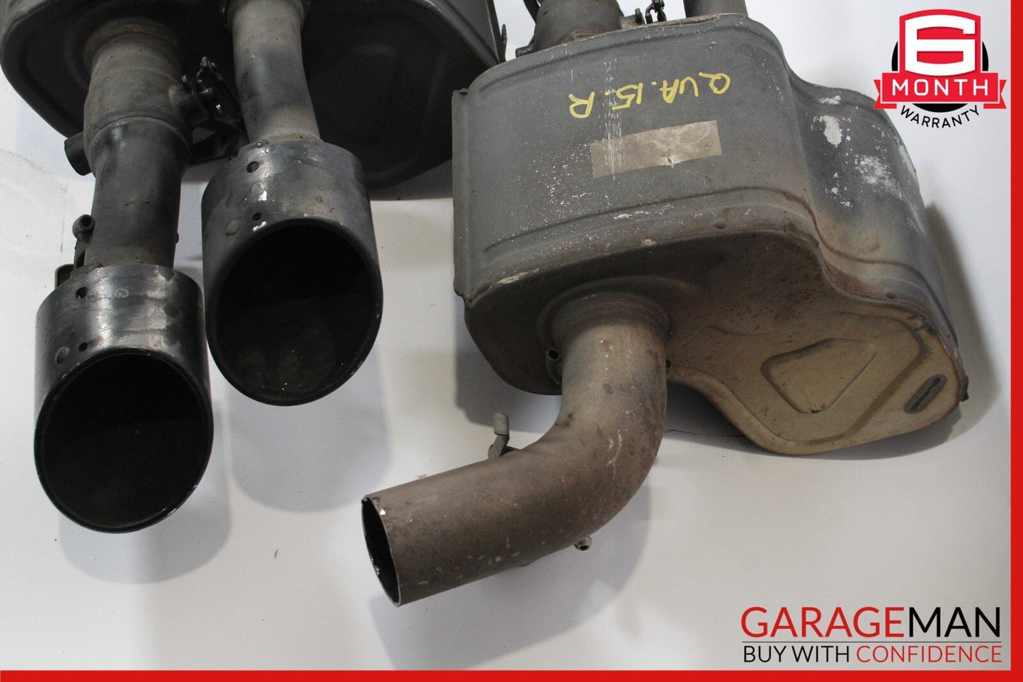 14-17 Maserati Quattroporte Rear Right & Left Exhaust Muffler Dual Tip OEM