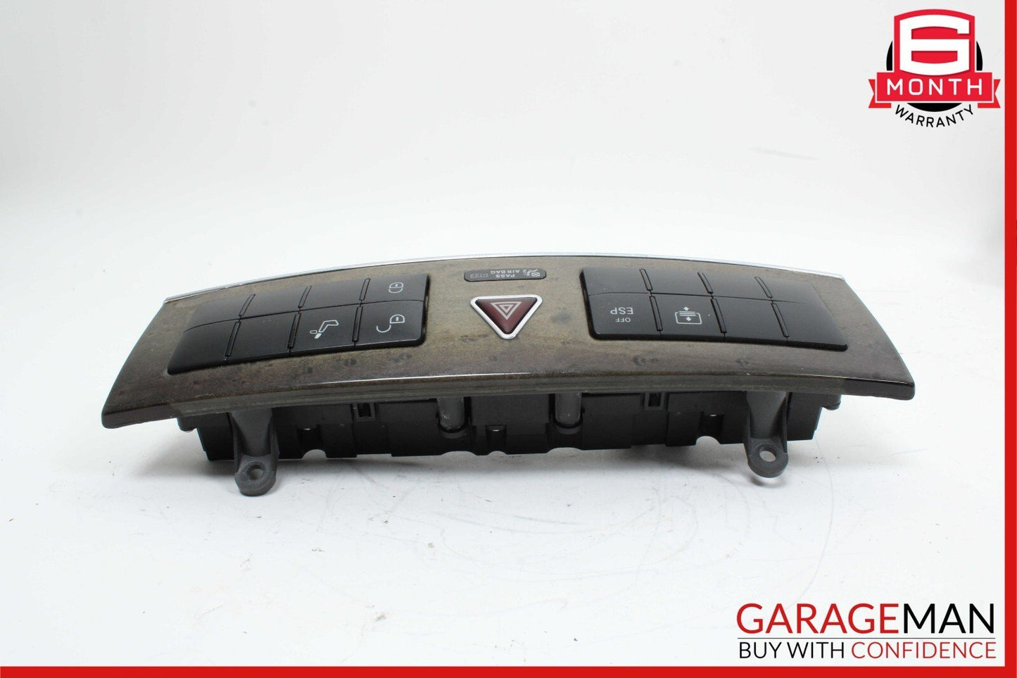 05-07 Mercedes W203 C230 C55 Dash Door Lock Hazard Light Control Switch Walnut