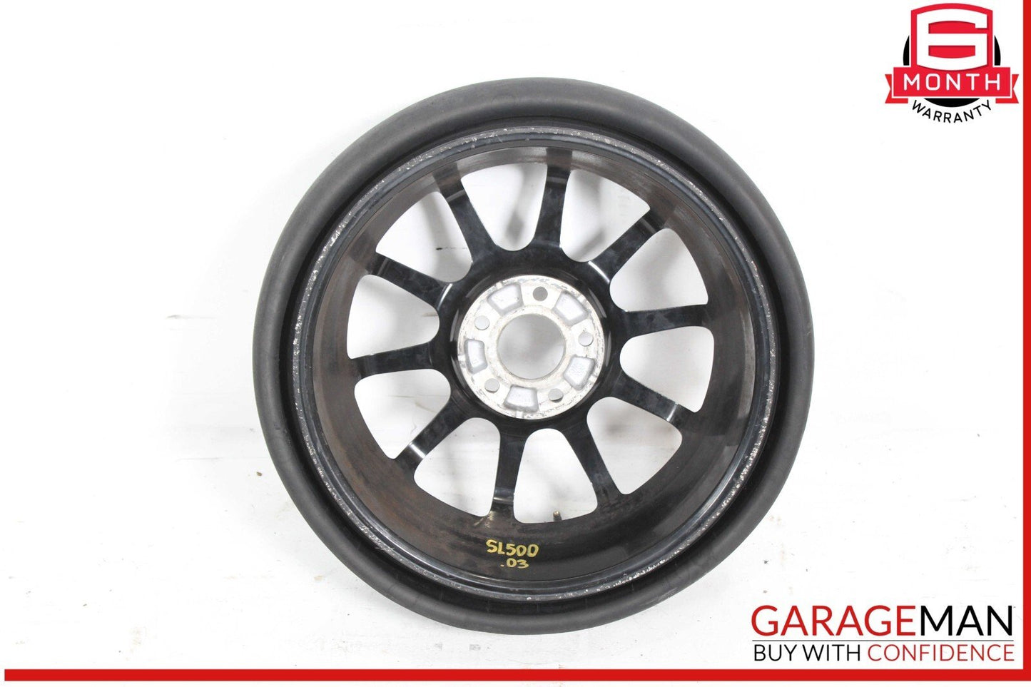 03-12 Mercedes R230 SL500 SL63 AMG Emergency Spare Tire Wheel Donut Rim 17" R17
