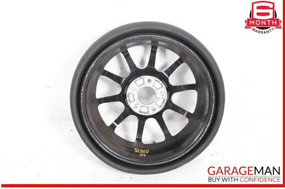 03-12 Mercedes R230 SL500 SL63 AMG Emergency Spare Tire Wheel Donut Rim 17" R17