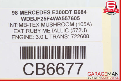 03-06 Mercedes W220 S55 AMG S500 Front Right Seat Computer Control Module OEM
